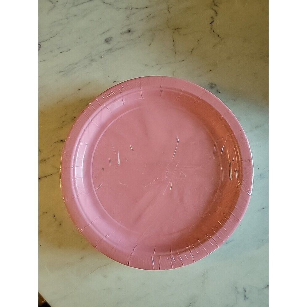 Party Dimensions Disposable Party Paper Plates - 9" | Pink | Pack of 40